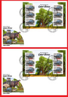 GUINEA BISSAU 2024 FDC IMPERF MS 6V - REG & OVERPRINT - TURTLE TURTLES TORTUES - BIODIVERSITY - WILDLIFE WORLD DAY - Turtles