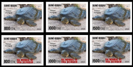 GUINEA BISSAU 2024 IMPERF SET 6V - REG & OVERPRINT - TURTLE TURTLES TORTUES - BIODIVERSITY - WILDLIFE WORLD DAY - MNH - Turtles