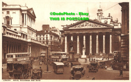 R388645 London. Royal Exchange And Bank. Photochrom - Autres & Non Classés