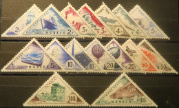 R2253/664 - MONACO - 1953 - TIMBRES TAXE - SERIE COMPLETE Sauf N°39A+B - N°40 à 55 NEUFS* - Cote (2024) : 74,70 € - Postage Due