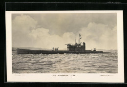 AK Britisches U-Boot L.56 Auf Backbord  - Guerra