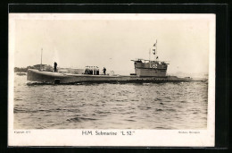 AK Britisches U-Boot L 52. Vor Der Küste  - Oorlog