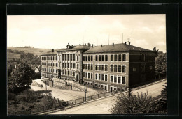 AK Markneukirchen I. Sa., Strassenpartie Mit Oberschule  - Markneukirchen