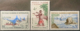 R2253/668 - NOUVELLE CALEDONIE - 1962 - Pêche Et Sports Nautiques - SERIE COMPLETE - N°302 à 304 NEUFS* - Unused Stamps