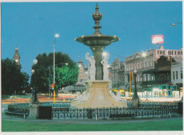 Australia VICTORIA VIC Fountain In Pall Mall BENDIGO Nucolorvue 11BE072 Postcard C1980s - Bendigo