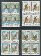 INDIA 1992 BIRDS OF PREY BLOCK OF 4 COMPLETE SET  MNH - Arends & Roofvogels