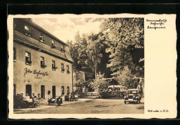 AK Langenau B. Freiberg, Gasthaus Lochmühle Mit Autos  - Freiberg (Sachsen)