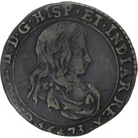 Pays-Bas Espagnols, Jeton, Charles II, 1673, Anvers, Cuivre, TB+ - Autres & Non Classés