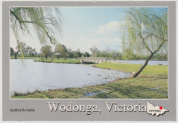 Australia VICTORIA VIC Lake Bridge Sumsion Park WODONGA Rose L2567 Postcard C1980s - Autres & Non Classés