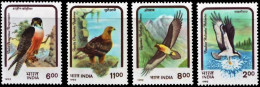 INDIA 1992 BIRDS OF PREY COMPLETE SET MNH - Unused Stamps