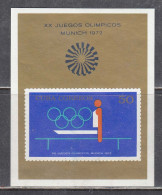 Cuba 1972 - Summer Olympic Games, Munich, Mi-Nr. Bl. 38, MNH** - Ongebruikt