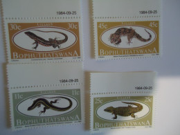 BOPHUTHATWANA  MNH 4 STAMPS REPTILES  1984 - Other & Unclassified