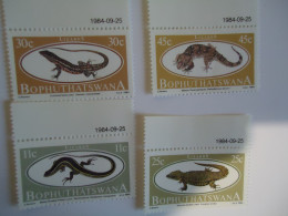 BOPHUTHATWANA  MNH 4 STAMPS REPTILES  1984 - Otros & Sin Clasificación