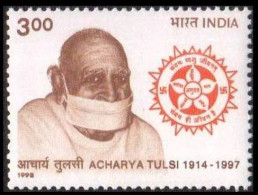 India 1998 MNH 1v, Tulsi, Jain Acharya, Social Reformer, Religion - Altri & Non Classificati