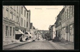 AK Ratzeburg, Langenbrückerstrasse Mit Buchdruckerei Und Geschäften  - Ratzeburg