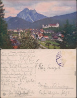 Ansichtskarte Füssen Panorama Mit Säuling 1921 - Fuessen