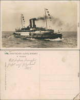 Norddeutscher Lloyd - Dampfer Vorwärts Ocean Comfort Company  Bremen 1925 - Paquebote