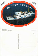 Ansichtskarte  Fähre MS "Seute Deern" 1985 - Fähren
