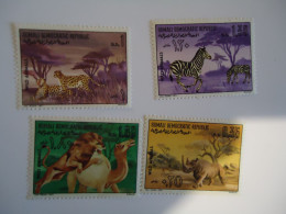 SOMALIA MNH  SET 4  ANIMALS 1971 - Felinos