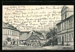 AK Klingenthal I. S., Strassenpartie An Der Reichsgrenze  - Dogana