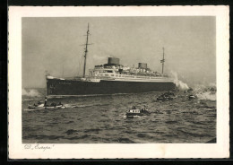 AK Passagierschiff Europa Und Schlepper  - Steamers