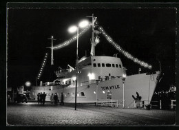 AK Passagierschiff MS Tom Kyle Im Nächtlichen Hafen  - Steamers