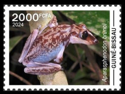 GUINEA BISSAU 2024 STAMP 1V - POISONOUS TOXIC VENOMOUS - FROG FROGS GRENOUILLE GRENOUILLES - MNH - Grenouilles