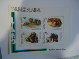 TANZANIA MNH  SHEET  ANIMALS - Eléphants