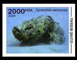 GUINEA BISSAU 2024 IMPERF STAMP 1V - POISONOUS TOXIC VENOMOUS - FISH POISSONS POISSON - MNH - Fische