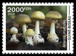 GUINEA BISSAU 2024 STAMP 1V - POISONOUS TOXIC VENOMOUS - MUSHROOMS MUSHROOM CHAMPIGNONS CHAMPIGNON - MNH - Champignons