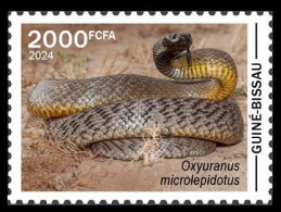 GUINEA BISSAU 2024 STAMP 1V - POISONOUS TOXIC VENOMOUS - SNAKE SNAKES SERPENT SERPENTS - MNH - Serpents