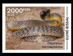 GUINEA BISSAU 2024 IMPERF STAMP 1V - POISONOUS TOXIC VENOMOUS - SNAKE SNAKES SERPENT SERPENTS - MNH - Slangen