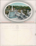 Brüssel Bruxelles Pferdegruppe - Expo Vue De La Grande Terrasse 1910  - Sonstige & Ohne Zuordnung