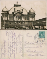 Ansichtskarte Pilsen Plzeň Autos Vor Dem Hauptbahnhof 1936  - Czech Republic