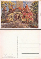 Rothenburg Ob Der Tauber   Gemälde V. P. Sollmann - Burgtor Von Innen 1932 - Rothenburg O. D. Tauber