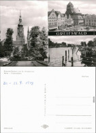 Greifswald Rubenow-Denkmal, St. Nikolaikirche, Markt, Fischereihafen 1978 - Greifswald