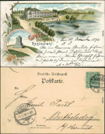 Ansichtskarte Zittau Litho AK - Burgteich Restaurant 1896  - Zittau