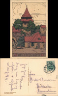Ansichtskarte Ulm A. D. Donau Steindruck AK - Nudeltor 1909  - Ulm