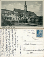 Ansichtskarte Diesbar-Seußlitz-Nünchritz (Elbe) Schloß Und Kirche 1950 - Diesbar-Seusslitz