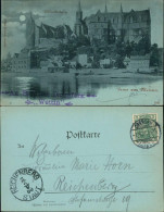 Ansichtskarte Meißen Schloss Albrechtsburg Mondscheinlitho -Ufer
1900 - Meissen