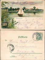 Ansichtskarte Litho AK Wannsee-Berlin Strandbad Wannsee Restaurant 1901 - Wannsee