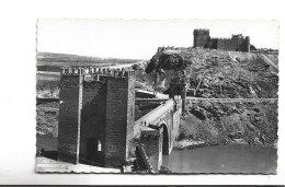 CPA PHOTO TOLEDO, PUENTE DE ALCANTARA Y CASTILLO DE SAN SERVANDO - Toledo