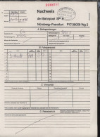 NÜRNBERG-FRANKFURT AM MAIN I ZUG 39058 10.3.96 Auf Nachweis-Zettel - Autres & Non Classés