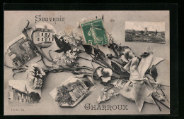 CPA Charroux, Diverses Vues Du Lieu  - Charroux