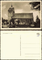 Ansichtskarte Bad Zwischenahn Kirche (Gebäude-Außenansicht, Friedhof) 1955 - Bad Zwischenahn