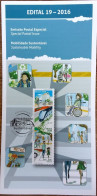 Brochure Brazil Edital 2016 19 Sustainable Mobility Bike Train Car Bus Without Stamp - Cartas & Documentos