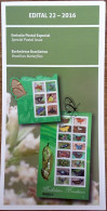 Brochure Brazil Edital 2016 22 Insects Butterflies Without Stamp - Cartas & Documentos