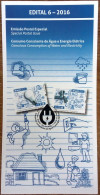 Brochure Brazil Edital 2016 06 Water And Electricity Energy Without Stamp - Lettres & Documents