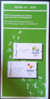 Brochure Brazil Edital 2016 01 Personalized Olympic Pictogram Without Stamp - Covers & Documents