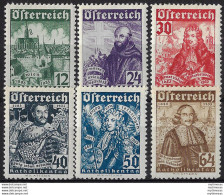 1933 Austria Assedio Di Vienna MNH Unif N. 431/36 - Other & Unclassified